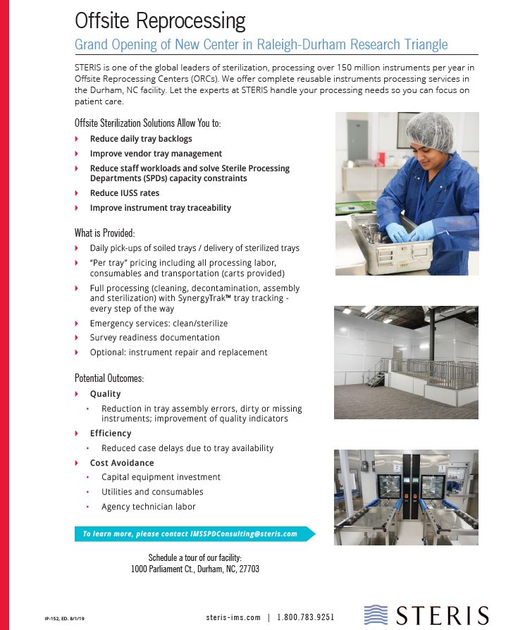Welcome To The New Offsite Reprocessing Center Steris Ims